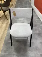 Outlet! Стул Кардифф пепельная ткань массив бука (темный орех) - 2