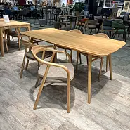Cтол Орхус 160*91 см массив дуба тон натуральный - 4