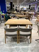 Cтол Лиссабон 120*80 см массив дуба тон натуральный - 9