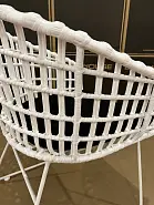 Стул Амароне белый + подушка черная - 17