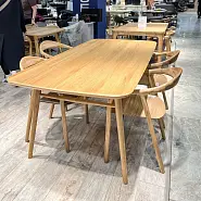 Cтол Орхус 160*91 см массив дуба тон натуральный - 6