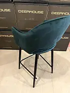 Стул барный Белладжио темно-зеленый бархат ножки черные - 14